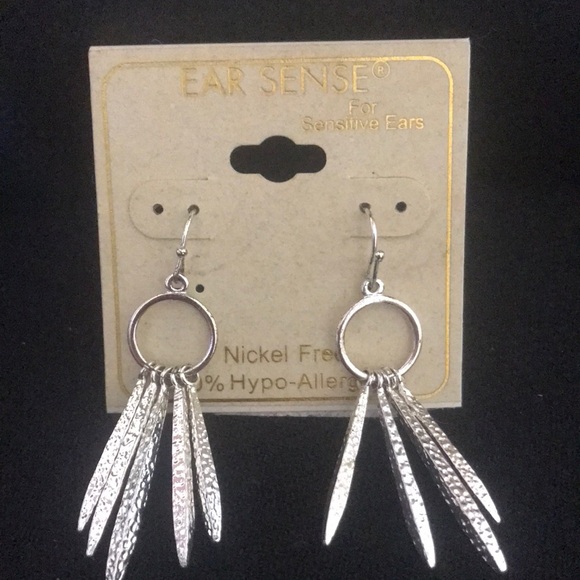 Ear Sense Jewelry - Silver tone earrings
